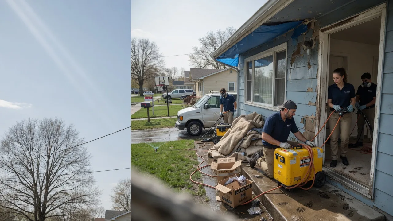Basement Flood Cleanup in Collinsville, IL near me